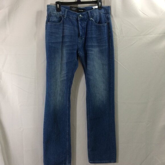 NEW Firetrap Mens Jeans Straight Leg Medium Wash 100% Cotton Size 32L - Picture 1 of 5